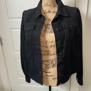 NWT- Black Denim Jacket